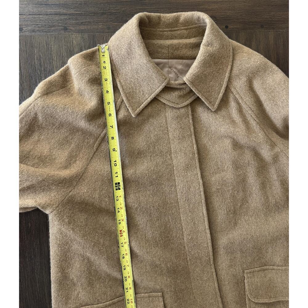 Pendleton Coat Womens L/XL Camel Brown Swing A-Line Brushed Wool Fuzzy Vintage - Picture 8 of 16